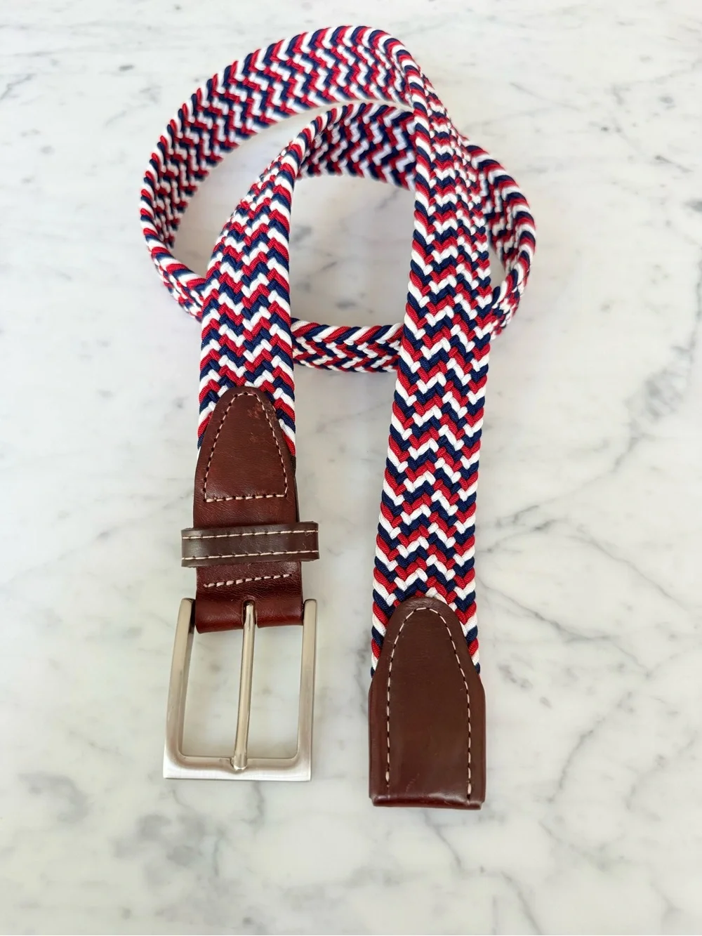 YRI Braided Braveheart Elastic Belt Mens Size L